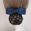 Nurse Hairnet with Bowknot - Chic Houndstooth Design