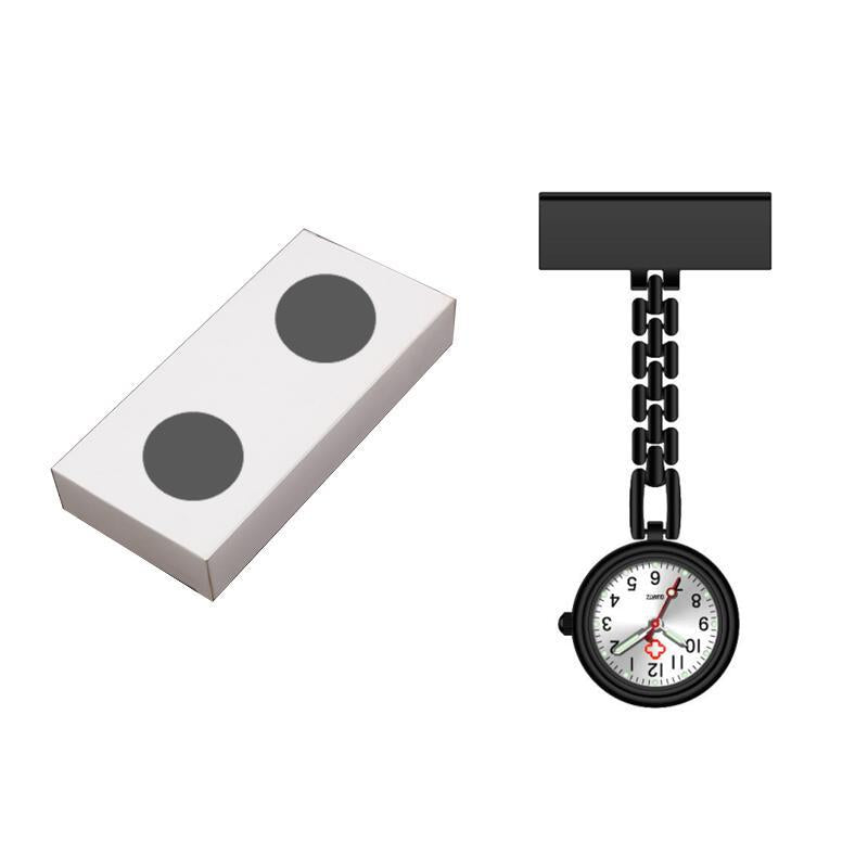 Metal Nurse Watch with Luminous T-Shape Design
