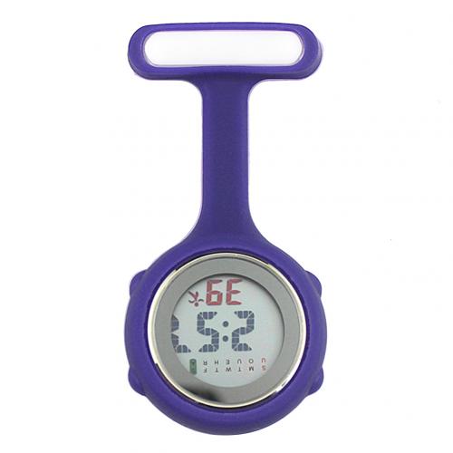 Silent Electronic Luminous Nurse Pocket Watch in Silicone