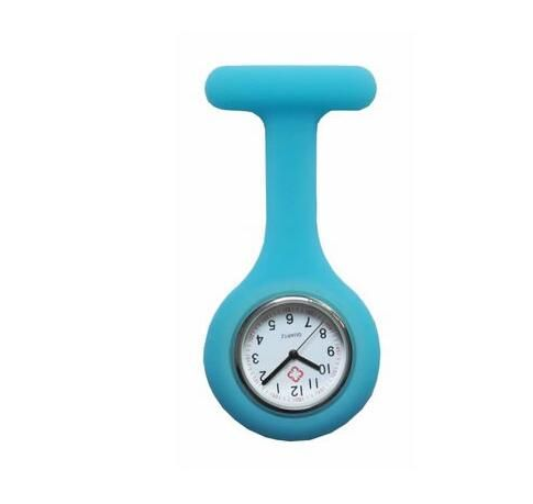 Silicone Nurse Watch with Plastic Pin and Case