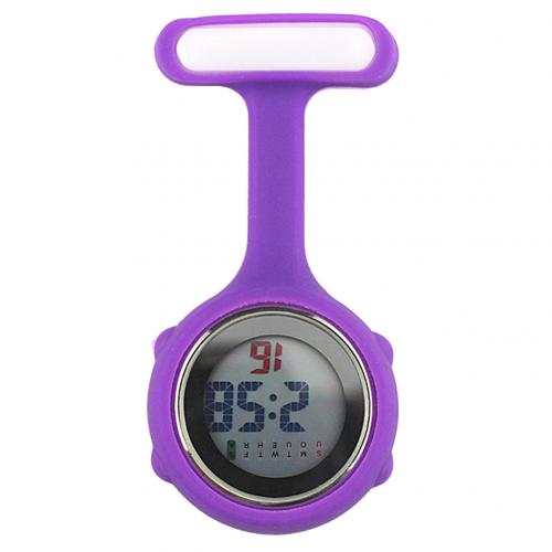 Silent Electronic Luminous Nurse Pocket Watch in Silicone