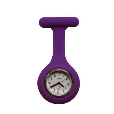 Silicone Nurse Watch with Plastic Pin and Case