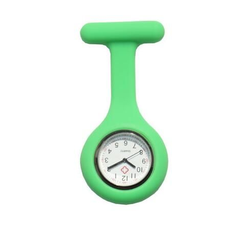 Silicone Nurse Watch with Plastic Pin and Case