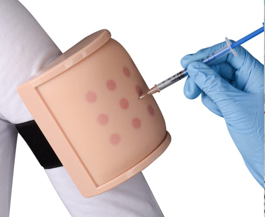 Ultrassist IM ID SQ Injection Practice Pad Intradermal & Subcutaneous & Intramuscular 3 in 1 Injection Training Pad for Medical Student Nurse Doctor Wearable Design