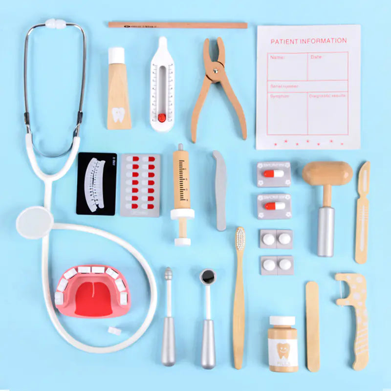 Children's Medical Role Play Bag with Stethoscope Toy