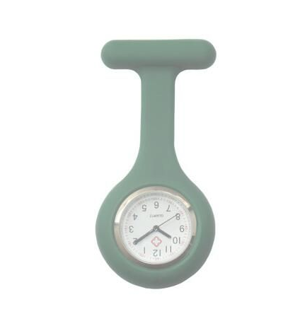 Silicone Nurse Watch with Plastic Pin and Case