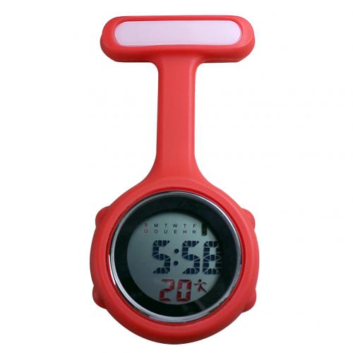 Silent Electronic Luminous Nurse Pocket Watch in Silicone