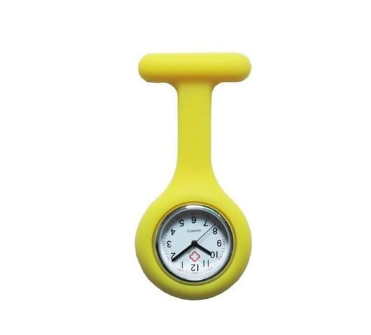 Silicone Nurse Watch with Plastic Pin and Case