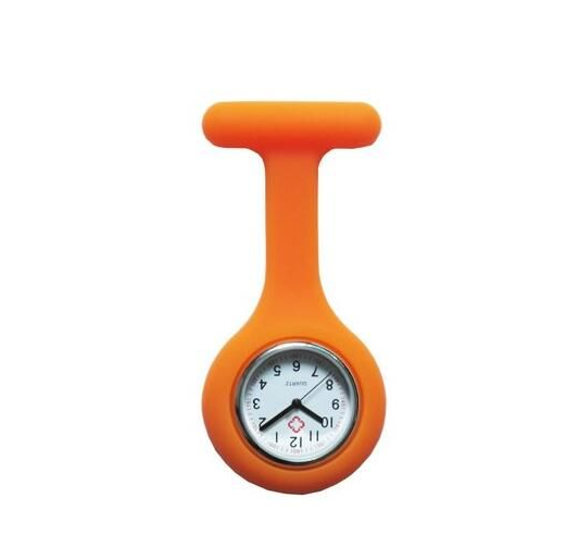 Silicone Nurse Watch with Plastic Pin and Case