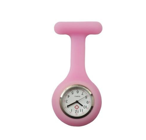 Silicone Nurse Watch with Plastic Pin and Case