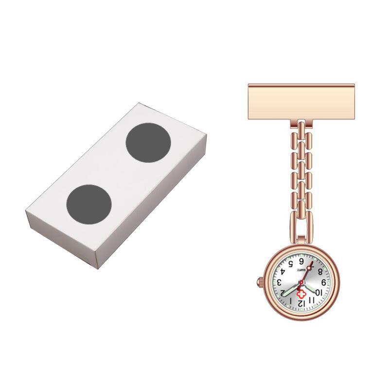 Metal Nurse Watch with Luminous T-Shape Design