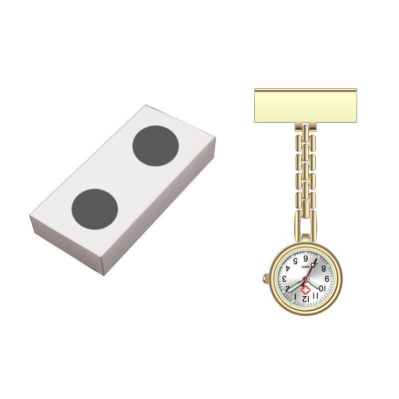 Metal Nurse Watch with Luminous T-Shape Design