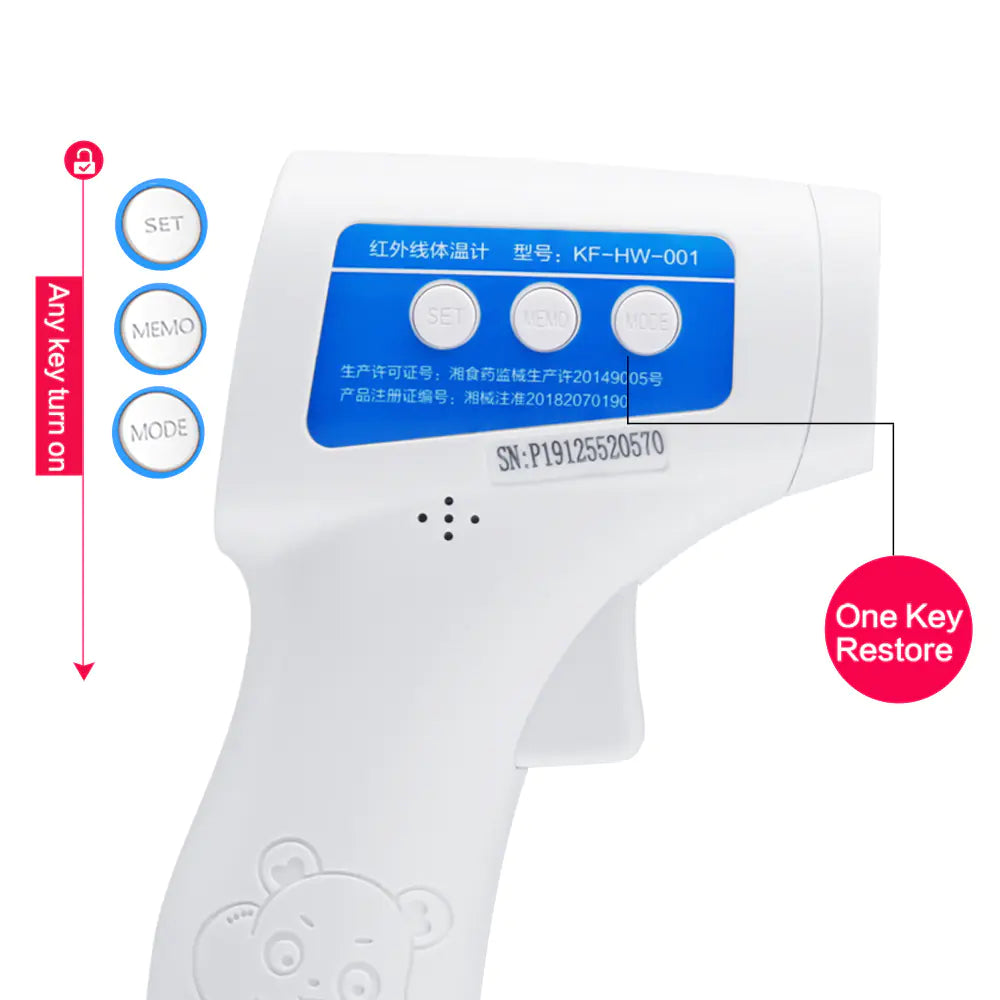 Kef Medical Infrared Forehead Thermometer Gun