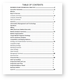 Business Plan for Medical Practice